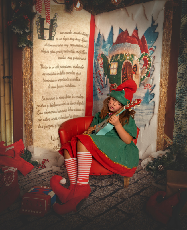 Libro de Navidad para sesión de fotos en Santander, Cantabria y Torrelavega